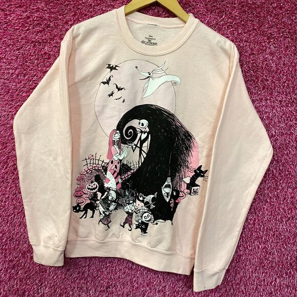 Disney The Nightmare Before Christmas Graphic Crewneck Sweatshirt Small - Picture 3 of 4